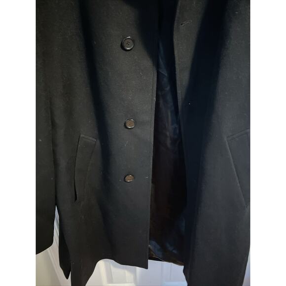 Mario Valente Overcoat Trench Coat 42L Wool & Cashmere Pristine Condition Italy - Picture 8 of 11